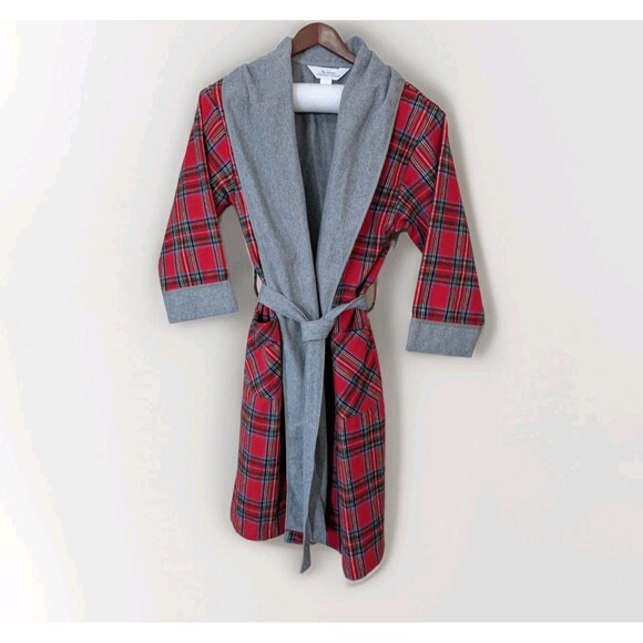The vermont country store Other - The Vermont Country Store Mens Double Comfort Portuguese Flannel Robe Red